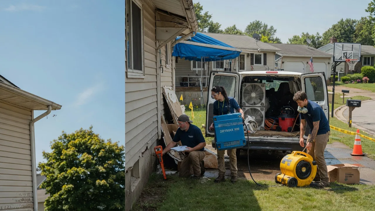Ceiling Leak Cleanup in Duryea, PA near me